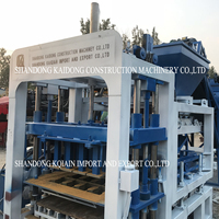 Kaidong-máquina de fabricación de bloques de cemento de QT4-15B, máquina de fabricación de bloques de hormigón de diseño de bricolaje