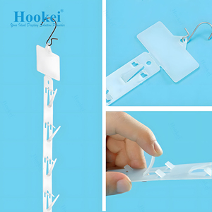 Supermarket <b>Plastic</b> Hanging Merchandising Clip Snacks Display <b>Strips</b> Foldable <b>Plastic</b> <b>Strips</b> - Product Image 3