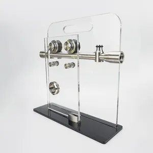Frameless Hidden Bathroom Stainless Steel Hardware Accessories Glass Sliding Shower Door System