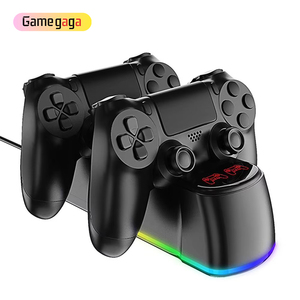 Station de charge double F SND-413 pour <span class=keywords><strong>manette</strong></span> P4 - Nouveaux accessoires de jeu LED, support de charge avec charge rapide - Product Image 5
