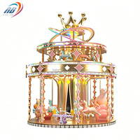 Atracción de Feria: Carrusel de Caballos Personalizado para Exteriores, Equipo de Parque de Atracciones para Niños, Carrusel en Venta
