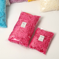 Client OEM Eco Friendly 500G Couleur d'emballage Remplisseur froissé Papier découpé déchiqueté Raphia Lafite Herbe pour paquet Boîte cadeau
