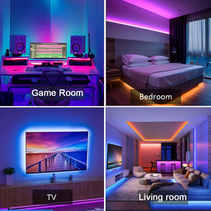 ไฟแถบสมาร์ทโฮม 5 เมตร ไฟตกแต่งห้อง พร้อมรีโมทควบคุม แถบไฟ LED แบบยืดหยุ่น สำหรับตกแต่งห้องนอน - Product Image 6