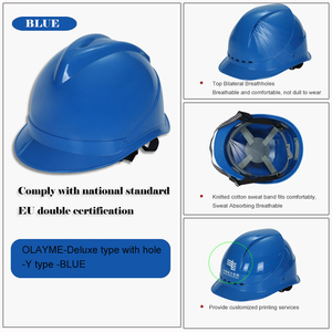 Chất lượng cao ABS mũ cứng xây dựng Mũ bảo hiểm an toàn cho người lớn cho khai thác mỏ & công nhân công nghiệp - Product Image 5