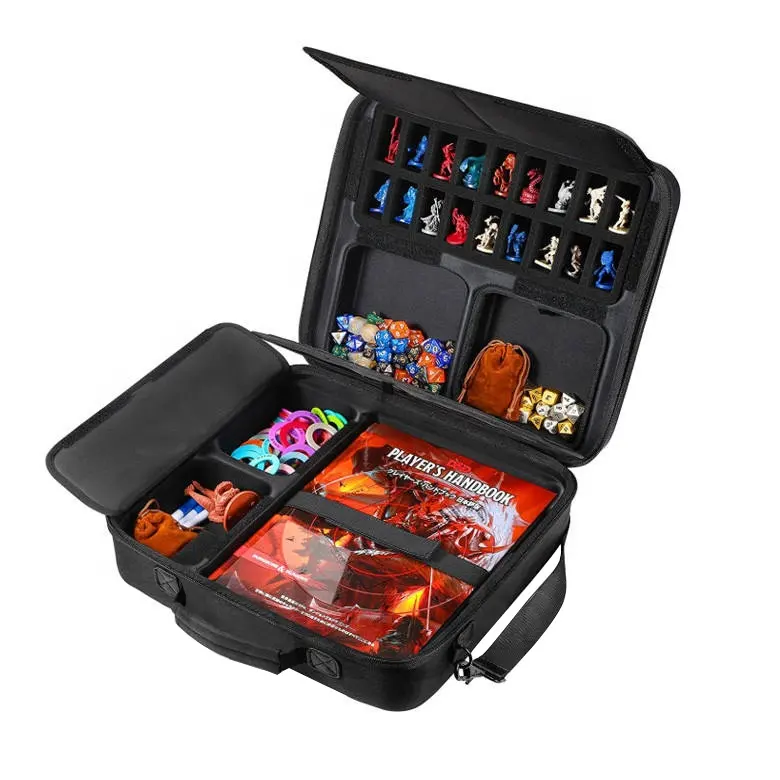 Custodia per vassoio per dadi da viaggio in EVA adatta per giochi da tavolo Dungeons & Dragons accessori per giochi custodia per dadi in EVA