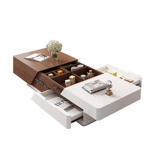 Wholesale Chinese Style Modern <strong>Rectangle</strong> Hidden Storage <strong>Table</strong> Basse Living Room Wood <strong>Coffee</strong> <strong>Table</strong> - Product Image 6