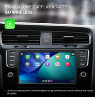 Adaptateur CarPlay sans fil Ottocast avec Bluetooth, caméra USB Type-C, moniteur pour bébé sur la banquette arrière - Compatible avec toutes les voitures