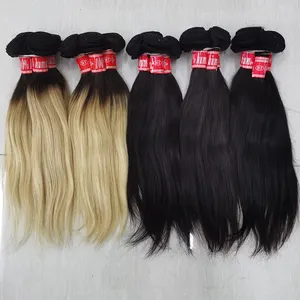 Letsfly Straight Indian Human Hair Bundles 1B/27 1B/grey Hair Bundles Weft Hair Wholesales 20PCS/Lot Free Shipping