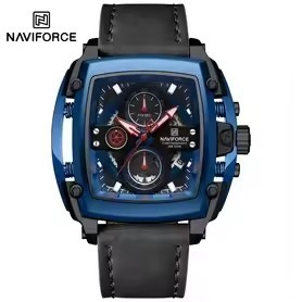 Nouvelle montre sport pour homme NAVIFORCE 8067, montre à quartz originale, étanche, bracelet en cuir, montre sport pour homme 2026 - Product Image 2