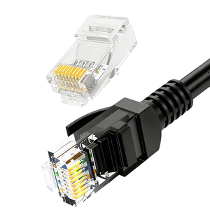 สายแพทช์ D-sunty Cat5e ทนทาน สำหรับกล้องวงจรปิด 1ม./5ม./10ม./50ม. สำหรับใช้งานภายนอกอาคาร หัวต่อ RJ45 สายทองแดงแท้ - Product Image 3