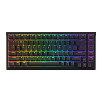 Akko MonsGeek MG75S Keyboard nirkabel, papan ketik mekanik Mini tembus pandang cepat 75%