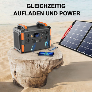 สถานีไฟฟ้าพกพาอเนกประสงค์ 500W 1000 วัตต์ 1000W 2000W ระบบไฟฟ้ากระแสตรง 12V  รองรับการชาร์จแบบมัลติฟังก์ชั่น 1000wh - Product Image 2