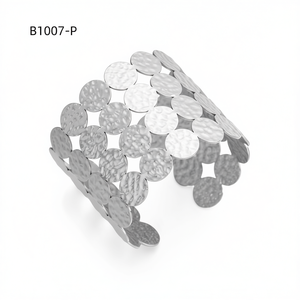 Amy Amy Fashion <b>Cuff</b> <b>Bracelet</b> B1007 <b>Silver</b> Plated Alloy Geometric Trendy Women's Jewelry Gift - Product Image 4