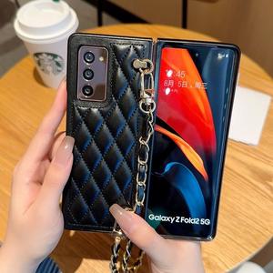 Funda para Teléfono <span class=keywords><strong>Samsung</strong></span> Z Fold2 SP022, Bandolera con Cadena de <span class=keywords><strong>Alta</strong></span> <span class=keywords><strong>Gama</strong></span> para Zfold2, Estilo Influencer - Product Image 2