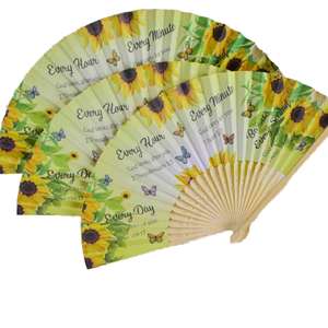 Foldable DIY Bamboo <b>Hand</b> <b>Fans</b> Folk Art Carved Portable Painted <b>Fans</b> for Business Gift Exclusive Sale MOQ 100PCS Weddings - Product Image 1