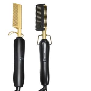 Nouveau peigne chauffant électrique à haute température 2025, peigne lisseur de cheveux en cuivre, brosse lissante, peigne chauffant à pression thermique - Product Image 2