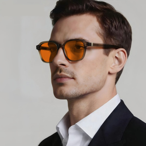 नया डिजाइन ऑप्टिकल फ्रेम चीन कारखाने प्रत्यक्ष बिक्री पुरुष और महिला एंटी ब्लू लाइट नारंगी लेंस टी 90 टिकाऊ फ्रेम - Product Image 2