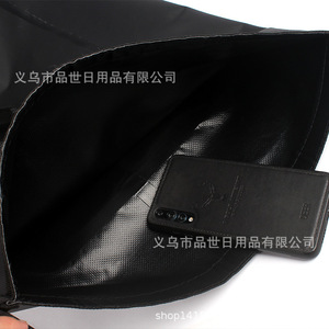 Pvc Mesh Fabric Large Capacity Outdoor Waterproof <b>Backpack</b> <b>Black</b> Solid Color Unisex Adult Cycling Fishing Swimming Wading - Product Image 4