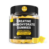 Compléments Alimentaires OEM Créatine Monohydrate Gummies Tonique Sportif Croissance Musculaire Énergie Adultes 60 unités SWOOT 10-19g