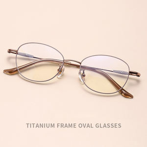 カスタム処方レンズチタンスペクタクル注文プログレッシブ多焦点読書メガネ眼鏡眼鏡女性用オピカルフレーム - Product Image 2
