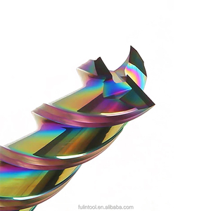 Hrc55 cacbua vuông cuối nhà máy 3 sáo 35 Xoắn xử lý tốc độ cao tùy chỉnh ODM OEM hỗ trợ tùy chọn đầy màu sắc - Product Image 3