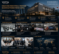 Yotta 2513 UV akrilik keramik papan kayu Inkjet Flatbed Printer untuk dekorasi pintu kaca dan jendela pencetakan Ricoh kepala cetak