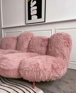 Ensemble de canapés de luxe design italien Gorilla Lounge 180*90*80cm Lit transformateur <span class=keywords><strong>Fauteuil</strong></span> moderne sectionnel en bois blanc Rectangle Peyo - Product Image 2