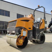 Rouleau compresseur routier de chantier Top Factory 2T 4T 5T, machine de compactage, rouleau compresseur routier en caoutchouc pour asphalte