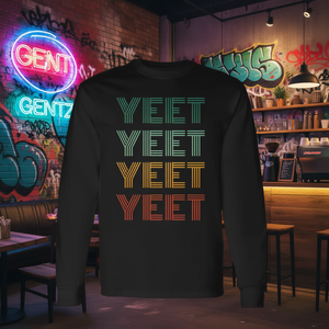 Camiseta de manga larga Yeet Gen Z Slang, color negro, unisex, talla para adultos M L XL XXL - Product Image 3