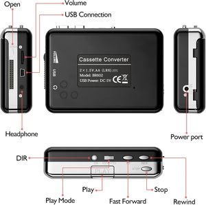 Reproductor de Casetes <span class=keywords><strong>Compacto</strong></span> Plateado, Reproductor MP3 Portátil, Grabador de Música <span class=keywords><strong>Digital</strong></span> Compatible, Auriculares, Entretenimiento para Viajes y Deportes - Product Image 3