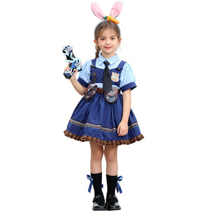 Costume de Police Judy Hopps de Zootopia pour Enfants, Robe de Cosplay pour Filles en Fibre de Polyester, Hiver 2025, Spectacle Photo - Product Image 3