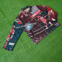 Veste tapisserie personnalisée d'hiver pour hommes, streetwear, grande taille, coupe-vent zippé, manteau de basketball, vestes à fermeture éclair pour hommes