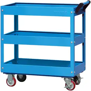 E318204 Home Storage Utility Carrinho Rolling 3 Tier Livro Trolley metal aço ferramenta carrinho com alças e rodas