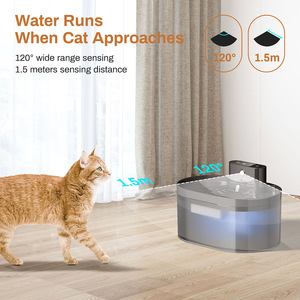 Hyra 304 acier inoxydable sans fil intelligent automatique fontaine à boire pour animaux de compagnie 3.2L chat chien mangeoire à eau filtre à eau en direct - Product Image 5