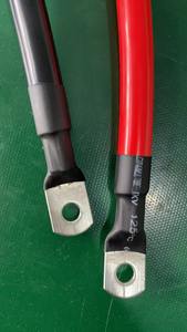 Cable de batería de <span class=keywords><strong>2</strong></span> AWG, cable de batería automático con terminales de 3/8 "cables de cobre, cables de batería rojos y negros - Product Image 5