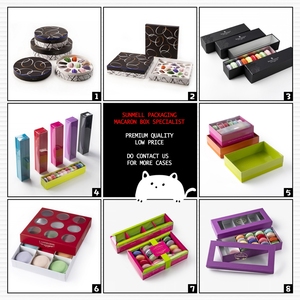 Boîtes à macarons de luxe à 6 ou 12 compartiments, logo personnalisé, boîte d'emballage en carton blanc pour pâtisserie, boîte à dessert - Product Image 6