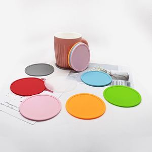 Posavasos de Silicona Coloridos, Resistentes al Calor, Ecológicos, Duraderos, Accesorios de Bar, Aptos para Lavavajillas, Color Personalizable, para el Hogar - Product Image 1