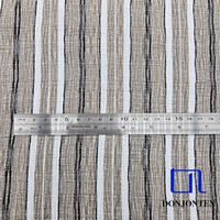 Offre Spéciale 100% Polyester cationique doux au toucher à rayures verticales popeline tissu teint en fil pour les robes des femmes technique tissée