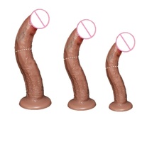 Dildo en silicone liquide avec texture réaliste, sans œufs, faux pénis, produit pour adultes, masturbateur féminin