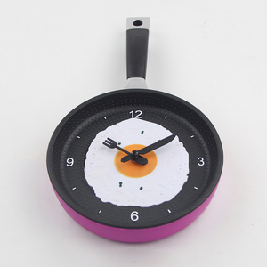 Orologio da Parete Unico a Forma di Padella, Orologi da Cucina Decorativi per la Casa, Orologio da Parete 3D in Resina a Forma di Uovo Fritto, Movimento Orologio - Product Image 3