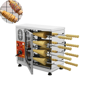 Machine à griller les cornets de glace commerciaux Kurtos Kalacs et les rouleaux de gâteau cheminée, avec fonction de comptage des pièces par lot - Product Image 1