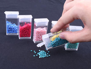 124 की बोतलें प्लास्टिक भंडारण बॉक्स कील कला हीरा पेंटिंग सामान उपकरण मोती कंटेनर बॉक्स गहने हीरा भंडारण बॉक्स - Product Image 4