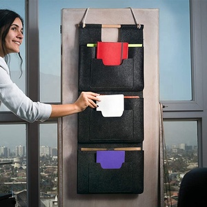 3 tasche in feltro appeso porta a muro Organizer per il giornale rivista porta File - Product Image 4