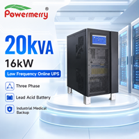 UPS Trifásico de Baja Frecuencia en Línea de 20kVA 16kW con Batería de Plomo-Ácido, Onda Sinusoidal Pura para Sistemas de Respaldo Médico e Industrial, Uso Seguro