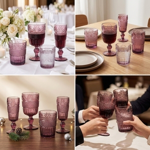 Ensemble de verres à <span class=keywords><strong>vin</strong></span> de luxe en gros, <span class=keywords><strong>verre</strong></span> en cristal sans plomb, gobelet à <span class=keywords><strong>vin</strong></span> de mariage gravé, flûte à champagne - Product Image 6
