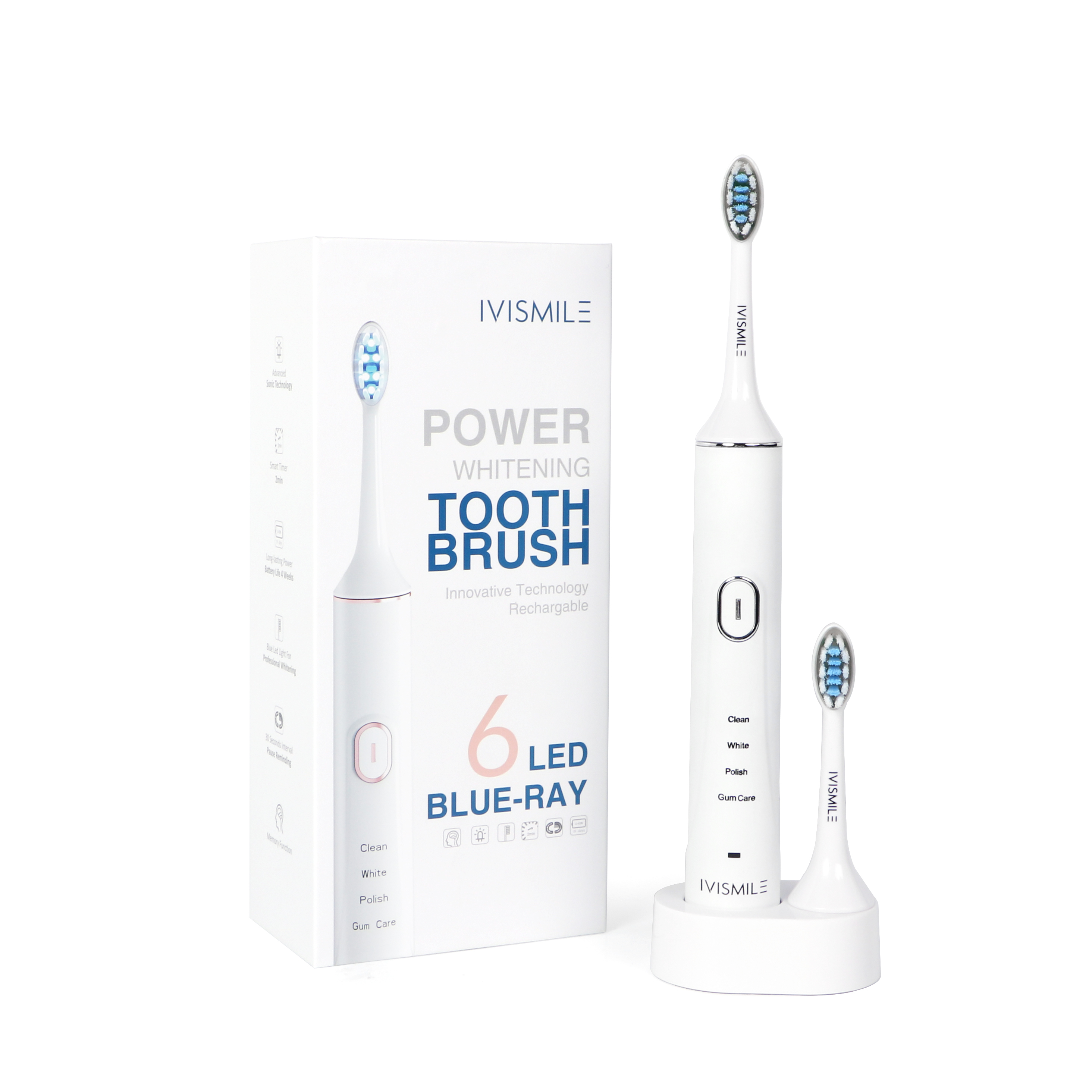 IVISMILE Best Selling Effective Easy White Protect Gum Deep Clean Wholesale Private Label Electric Toothbrush