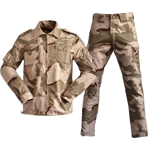 DF728 Combinaison tactique camouflage Woodland pour hommes, chemise tactique à fermeture éclair sur le devant, pantalon cargo utilitaire, tissu Ripstop pour le terrain - Product Image 6