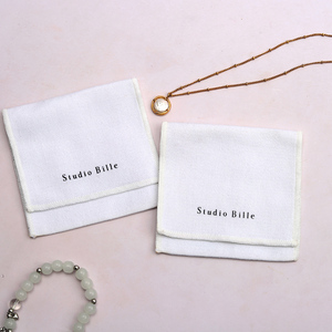 Custom Logo Printed Cotton Twill <b>Envelopes</b> Bag for Jewelry Hairpin Brooch Packaging Cotton Twill <b>Envelopes</b> Dust Pouch - Product Image 3