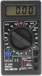 Multímetro con Pantalla LCD <span class=keywords><strong>DR</strong></span>, Medidor Universal para Electricistas, Inspección/Mantenimiento, Amperímetro y Voltímetro, Batería 9V 6F22 - Product Image 6