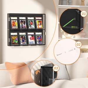 Vetrina per carte da Baseball in acrilico con cornice per carte sportive con protezione Uv porta magnetica chiara vista scatola per carte collezionabili con estraibile - Product Image 3